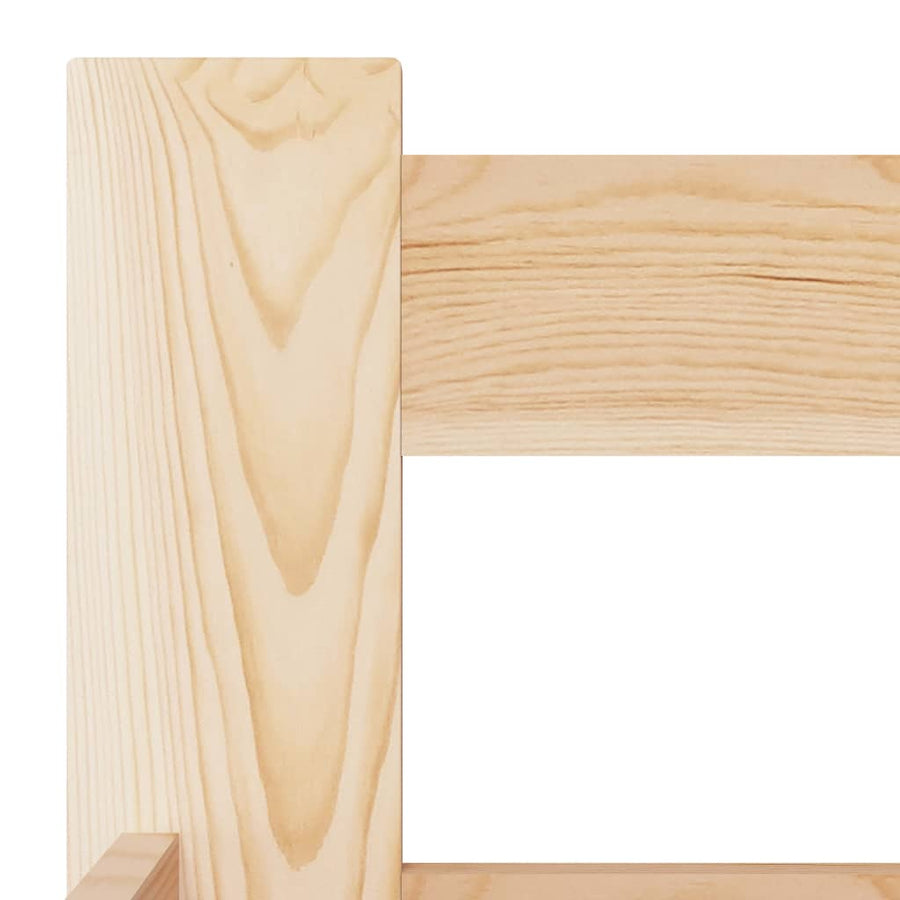 Bedframe massief grenenhout 160x200 cm 160 x 200 cm Lichtbruin