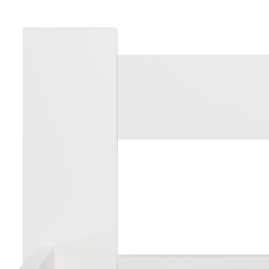 Bedframe massief grenenhout wit 120x200 cm 120 x 200 cm Wit