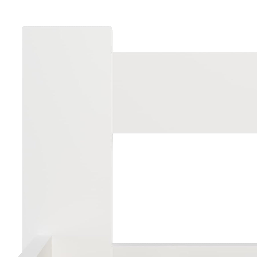 Bedframe massief grenenhout wit 140x200 cm 140 x 200 cm Wit