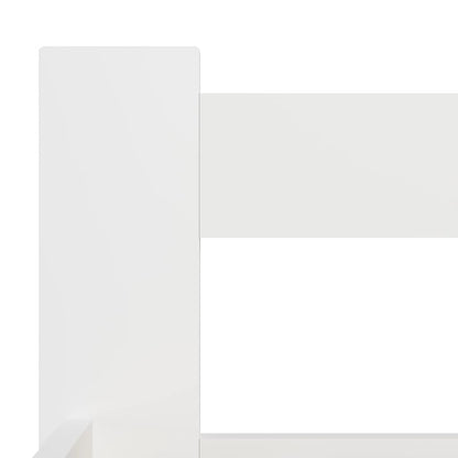 Bedframe massief grenenhout wit 160x200 cm 160 x 200 cm Wit