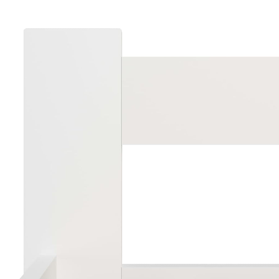 Bedframe massief grenenhout wit 180x200 cm 180 x 200 cm Wit