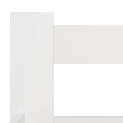 Bedframe massief grenenhout wit 200x200 cm 200 x 200 cm Wit