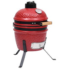 Kamado barbecue 56 cm keramiek rood