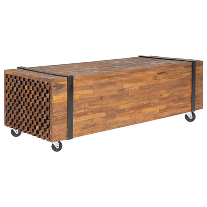 Salontafel 110x45x38 cm massief teakhout