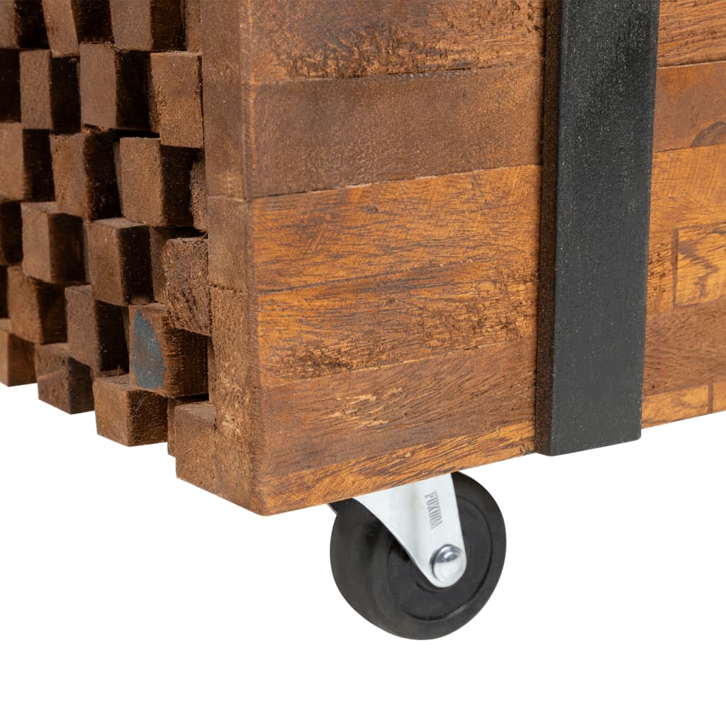Salontafel 110x45x38 cm massief teakhout