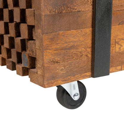 Salontafel 110x45x38 cm massief teakhout
