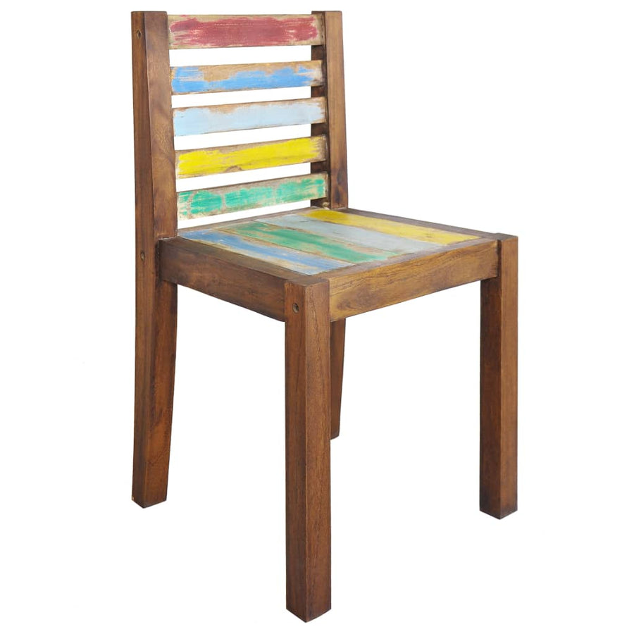 Eetkamerstoelen Massief Gerecycled Hout 4