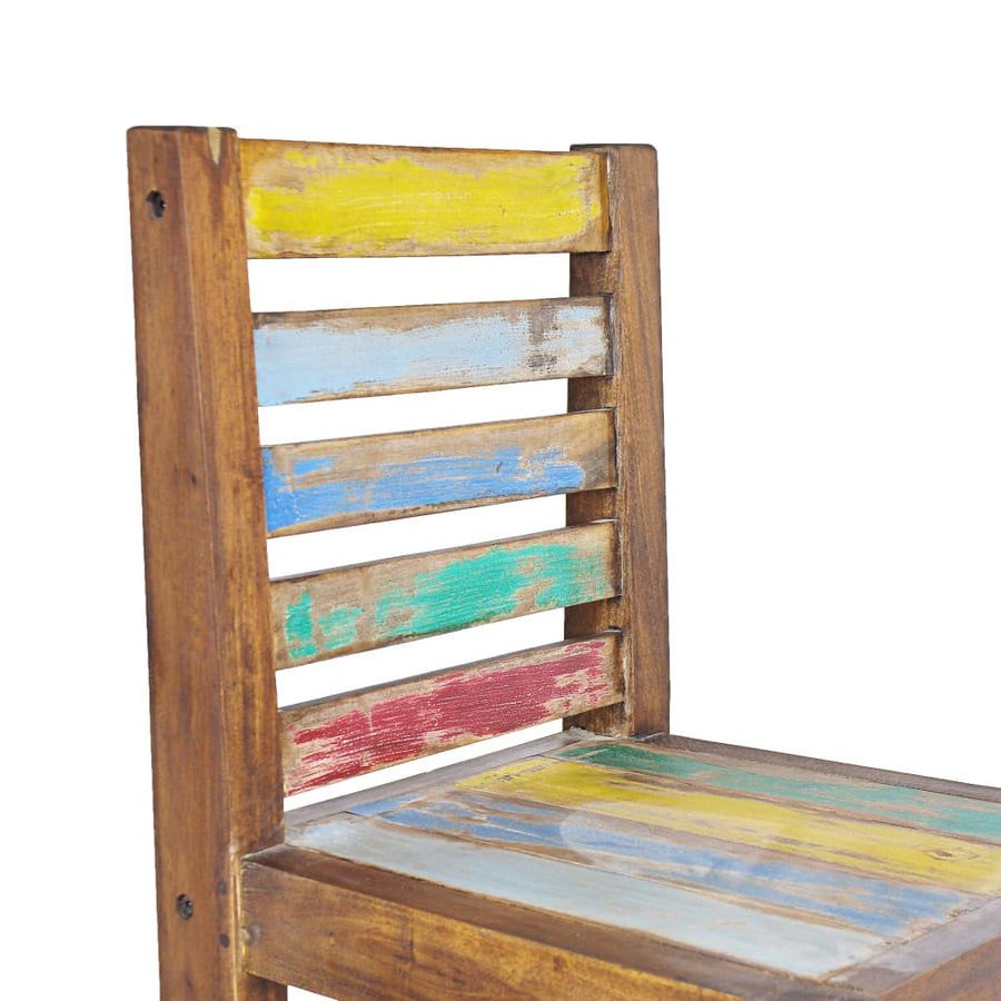 Eetkamerstoelen Massief Gerecycled Hout 4