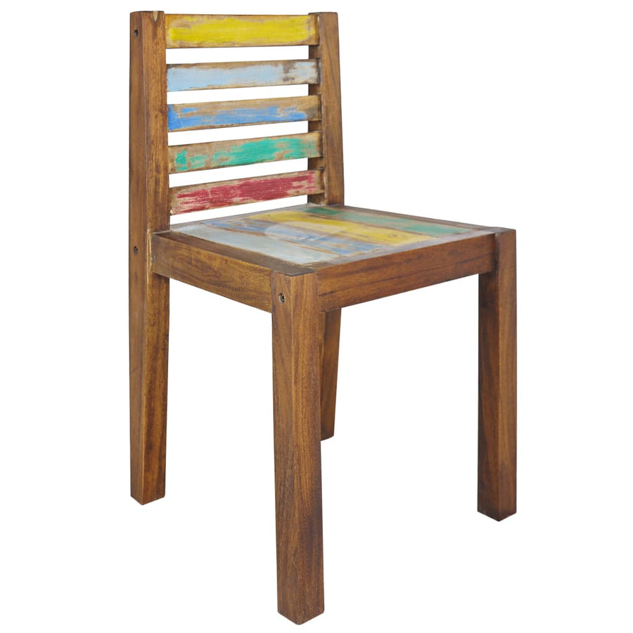 Eetkamerstoelen Massief Gerecycled Hout 4