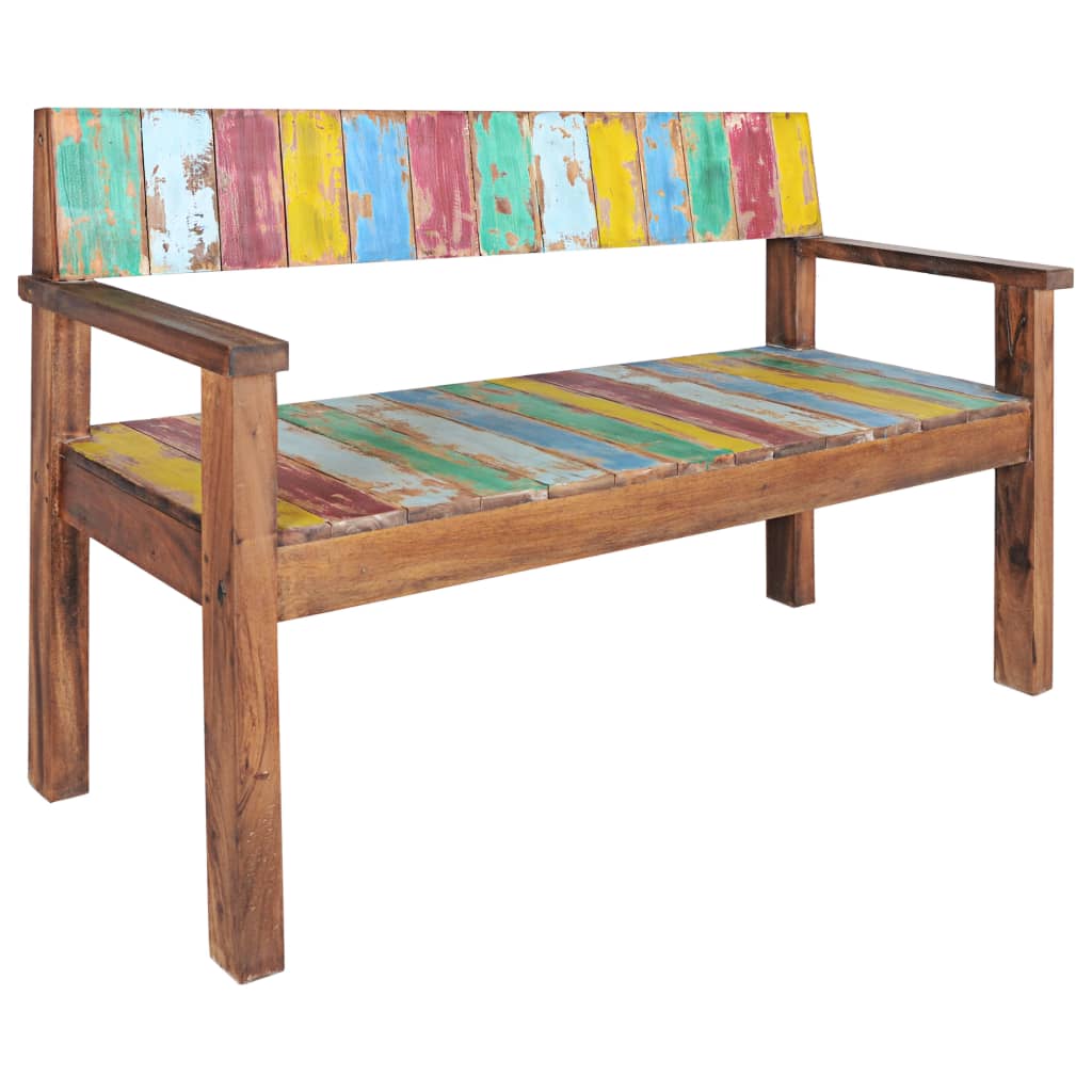 Bankje 115 cm massief gerecycled hout