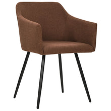 Eetkamerstoelen 4 St Stof Bruin 4