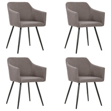 Eetkamerstoelen 4 St Draaibaar Stof Taupe 4