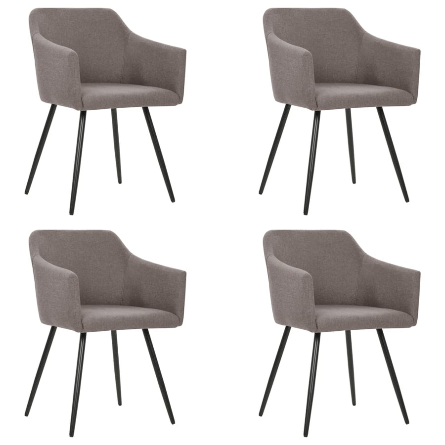 Eetkamerstoelen 4 St Draaibaar Stof Taupe 4