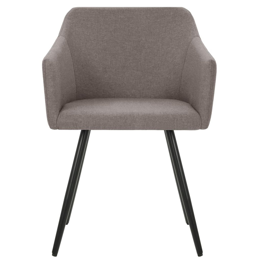 Eetkamerstoelen 4 St Draaibaar Stof Taupe 4