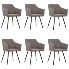 Eetkamerstoelen 6 St Stof Taupe 6