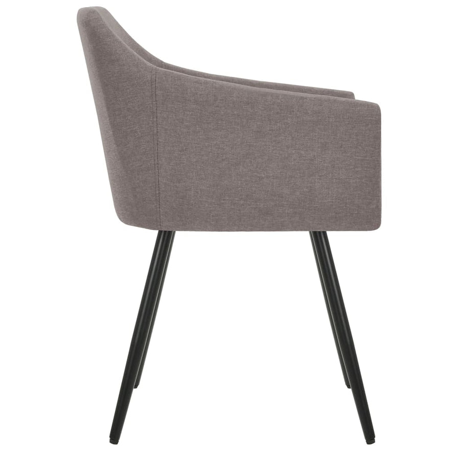 Eetkamerstoelen 6 St Stof Taupe 6