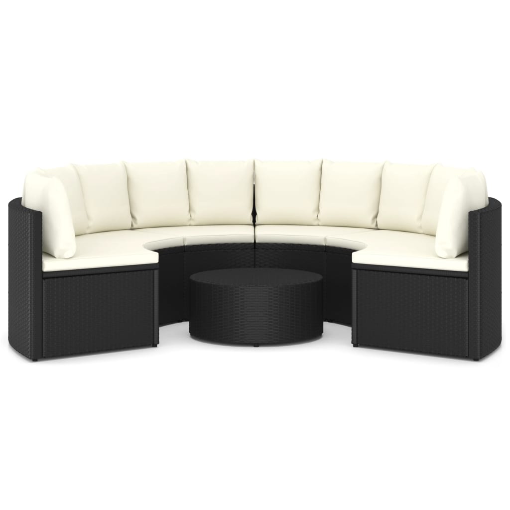 7-Delige Loungeset Met Kussens Poly Rattan 6