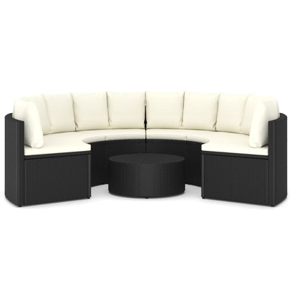 7-Delige Loungeset Met Kussens Poly Rattan 6