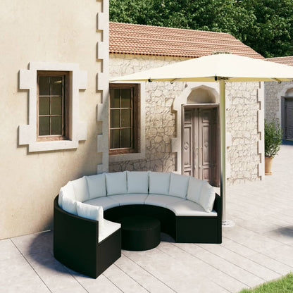 7-Delige Loungeset Met Kussens Poly Rattan 6