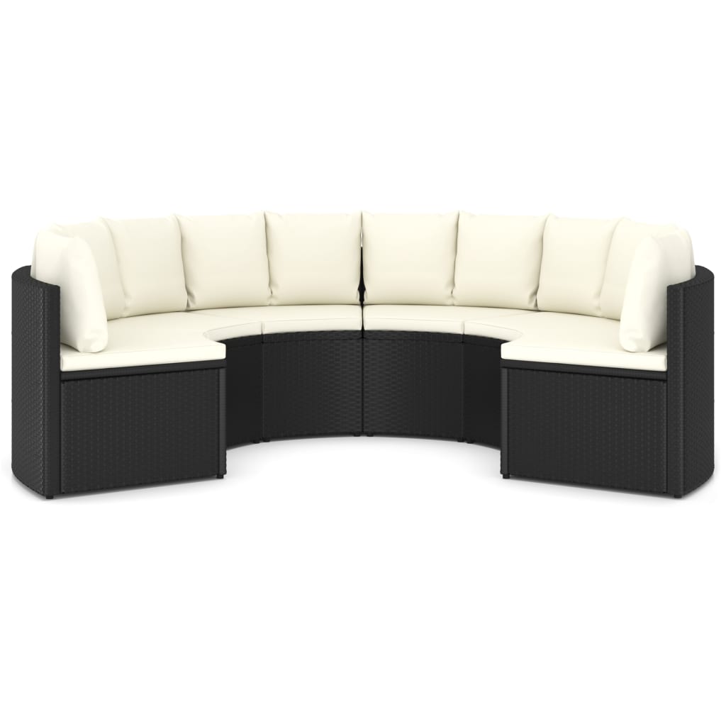 Loungeset Met Kussens Poly Rattan 6
