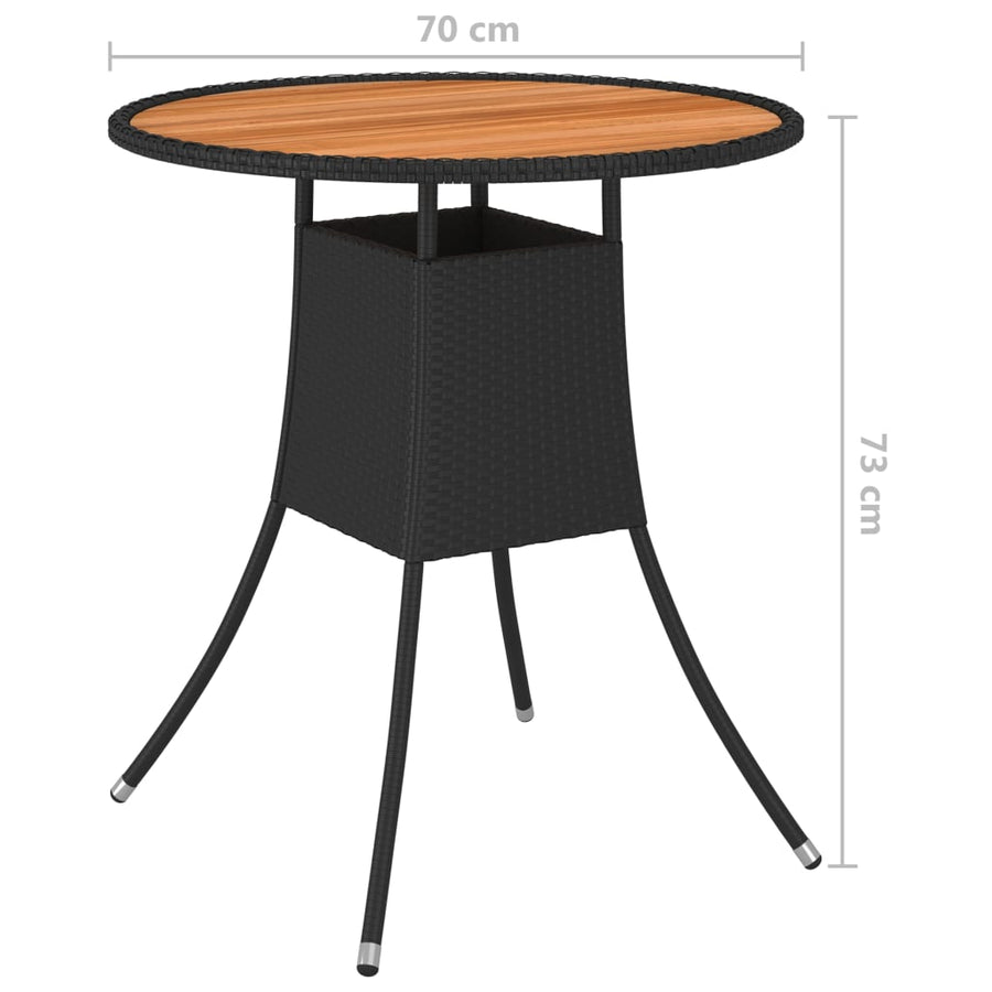 9-Delige Loungeset Met Kussens Poly Rattan 8 Zwart en bruin