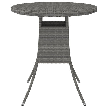 -Delige Loungeset Met Kussens Poly Rattan 9 Grijs