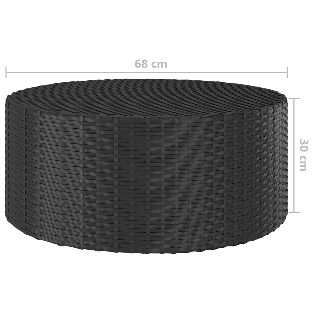 -Delige Loungeset Met Kussens Poly Rattan 9