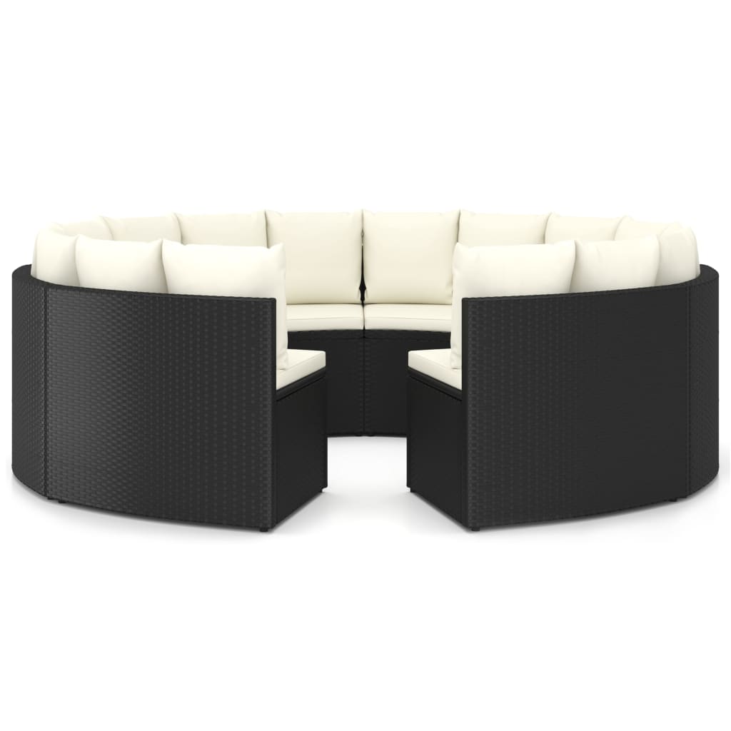 Loungeset Met Kussens Poly Rattan 8