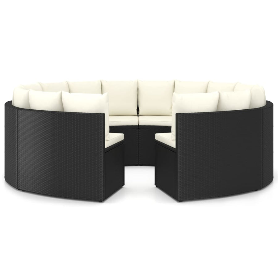 Loungeset Met Kussens Poly Rattan 8