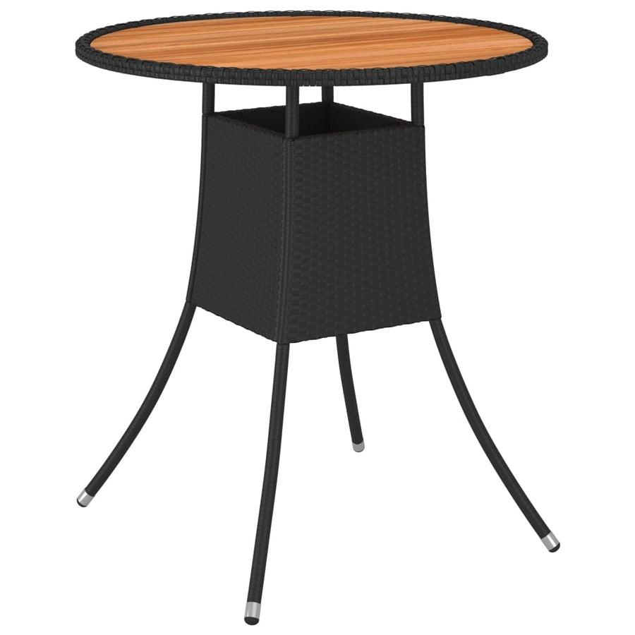 -Delige Loungeset Met Kussens Poly Rattan 5 Zwart en bruin