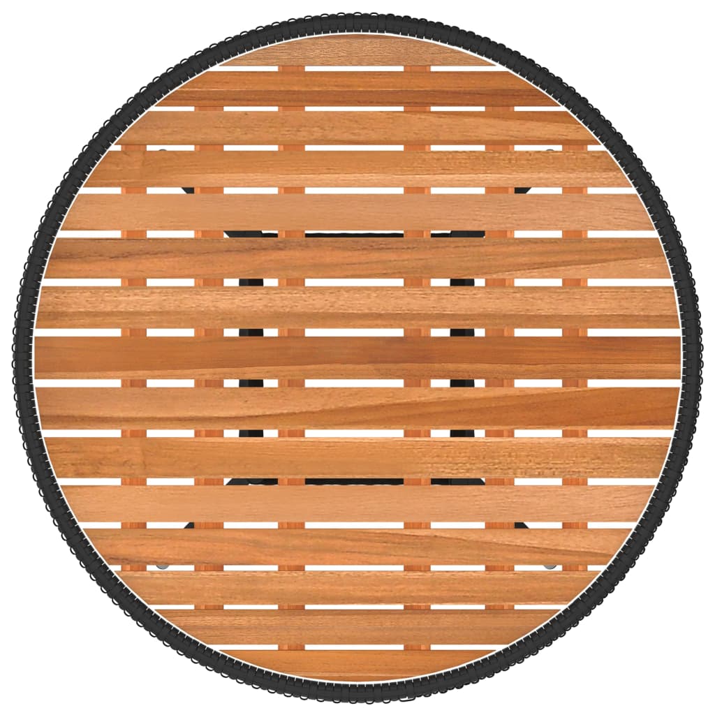 -Delige Loungeset Met Kussens Poly Rattan 5 Zwart en bruin