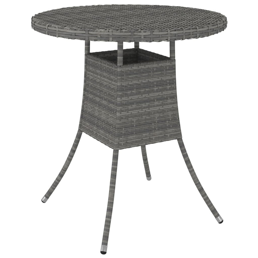 -Delige Loungeset Met Kussens Poly Rattan 5 Grijs