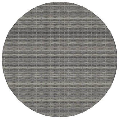 -Delige Loungeset Met Kussens Poly Rattan 5 Grijs
