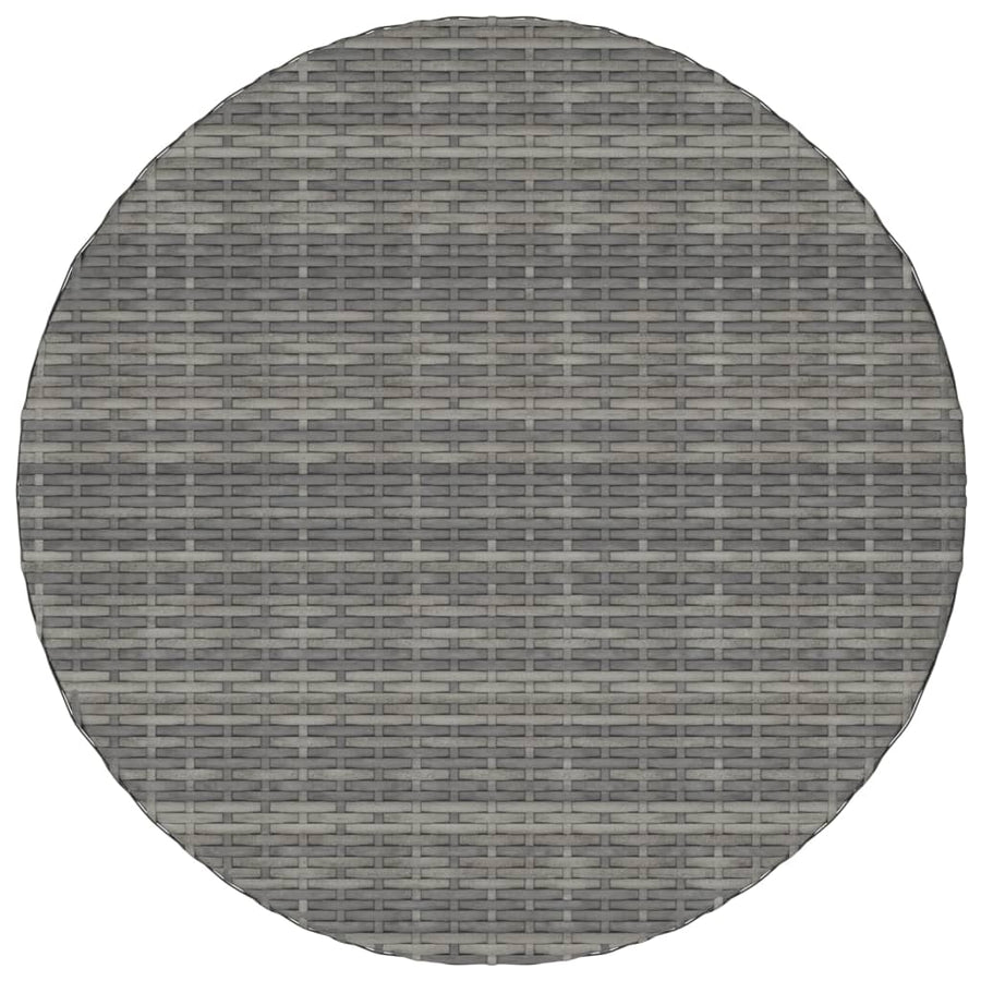 -Delige Loungeset Met Kussens Poly Rattan 5 Grijs