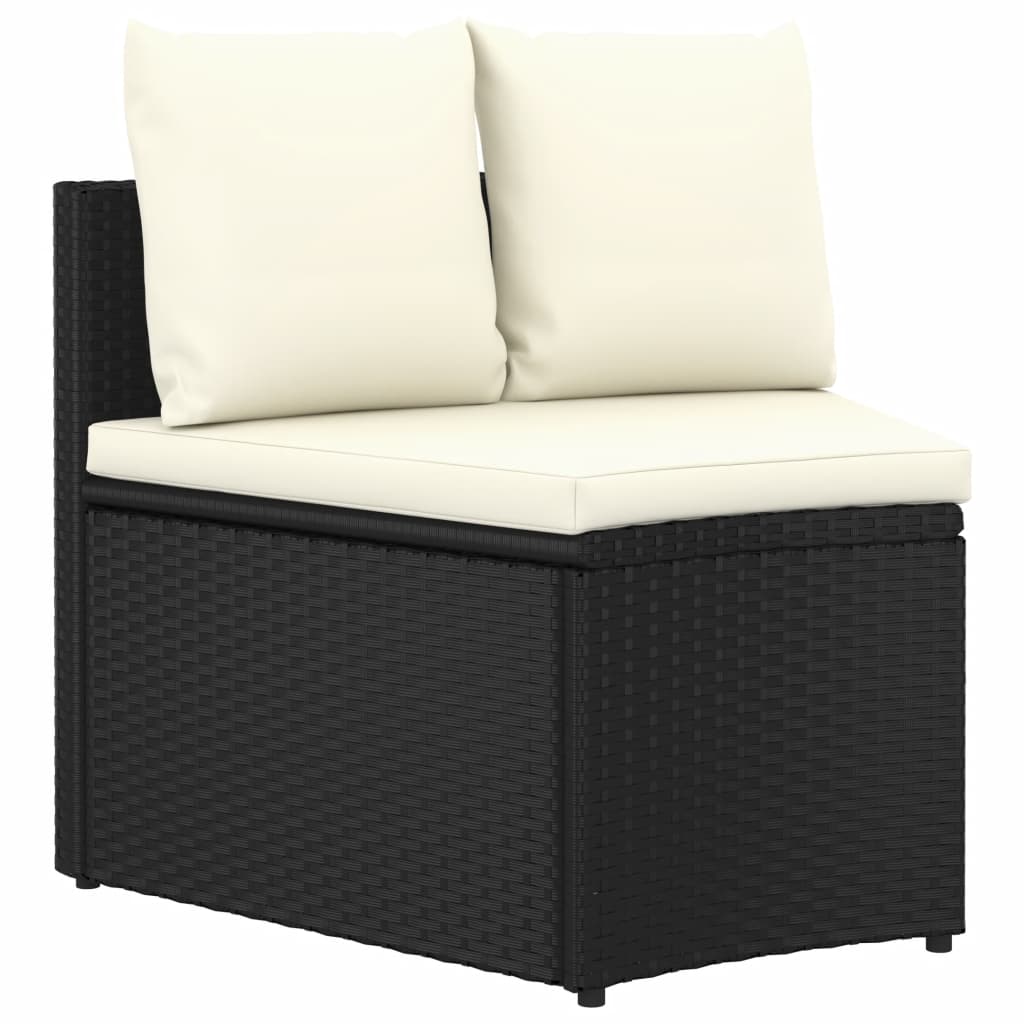 -Delige Loungeset Met Kussens Poly Rattan 5