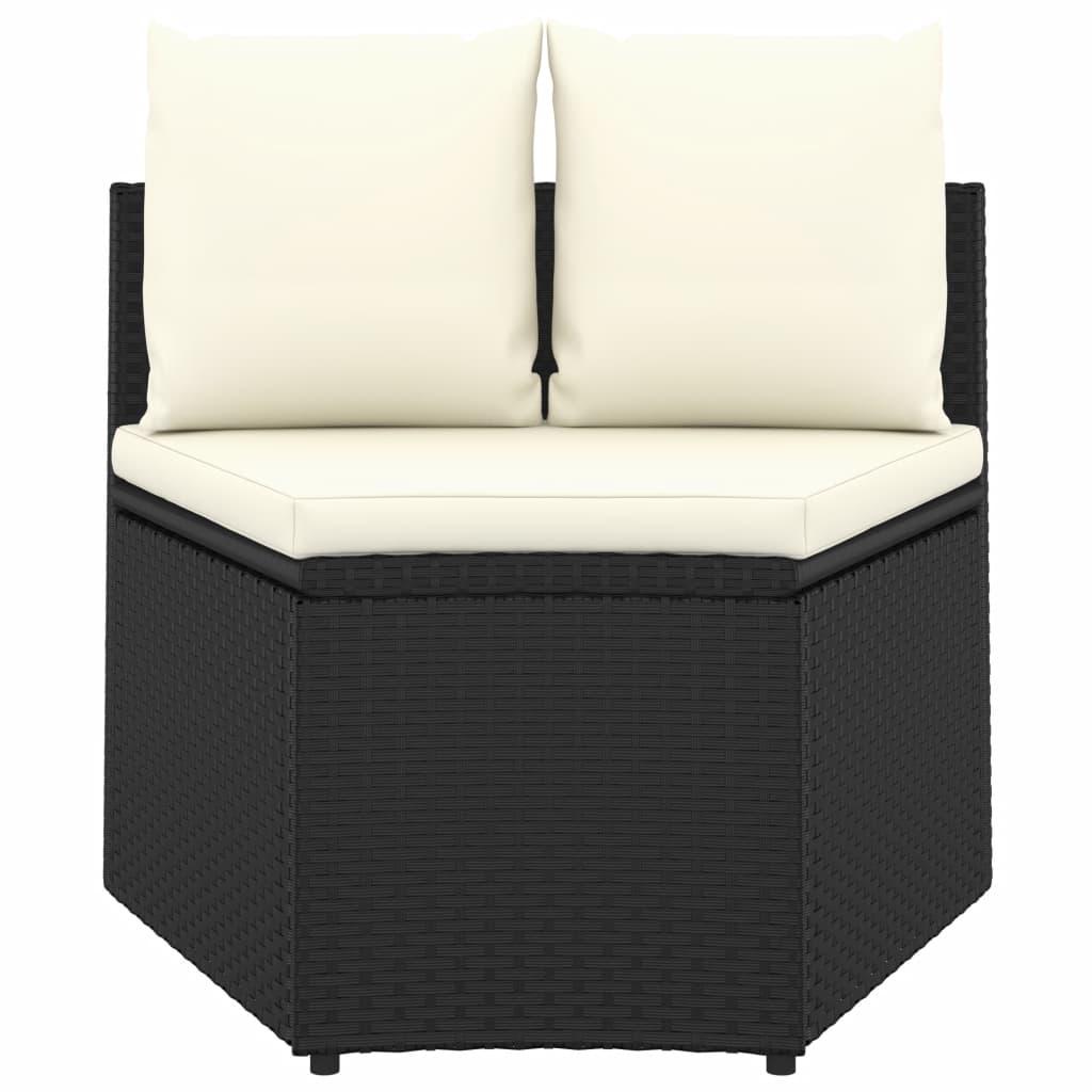-Delige Loungeset Met Kussens Poly Rattan 5
