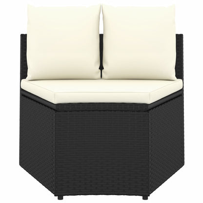 -Delige Loungeset Met Kussens Poly Rattan 5