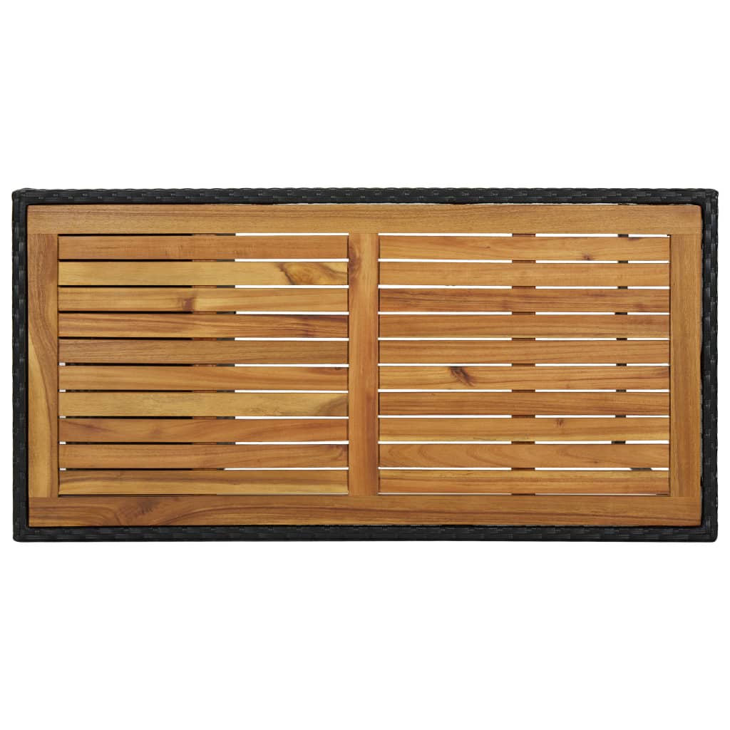 5-Delige Tuinbarset Met Kussens Poly Rattan Zwart en bruin