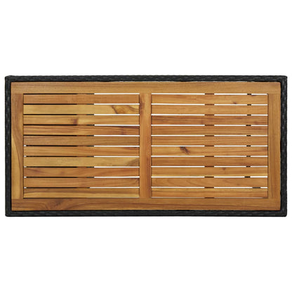 5-Delige Tuinbarset Met Kussens Poly Rattan Zwart en bruin
