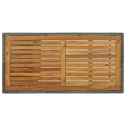 5-Delige Tuinbarset Met Kussens Poly Rattan Grijs en bruin
