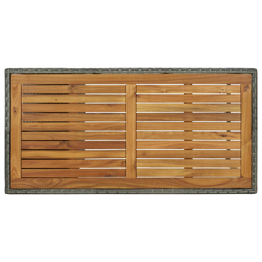 5-Delige Tuinbarset Met Kussens Poly Rattan Grijs en bruin