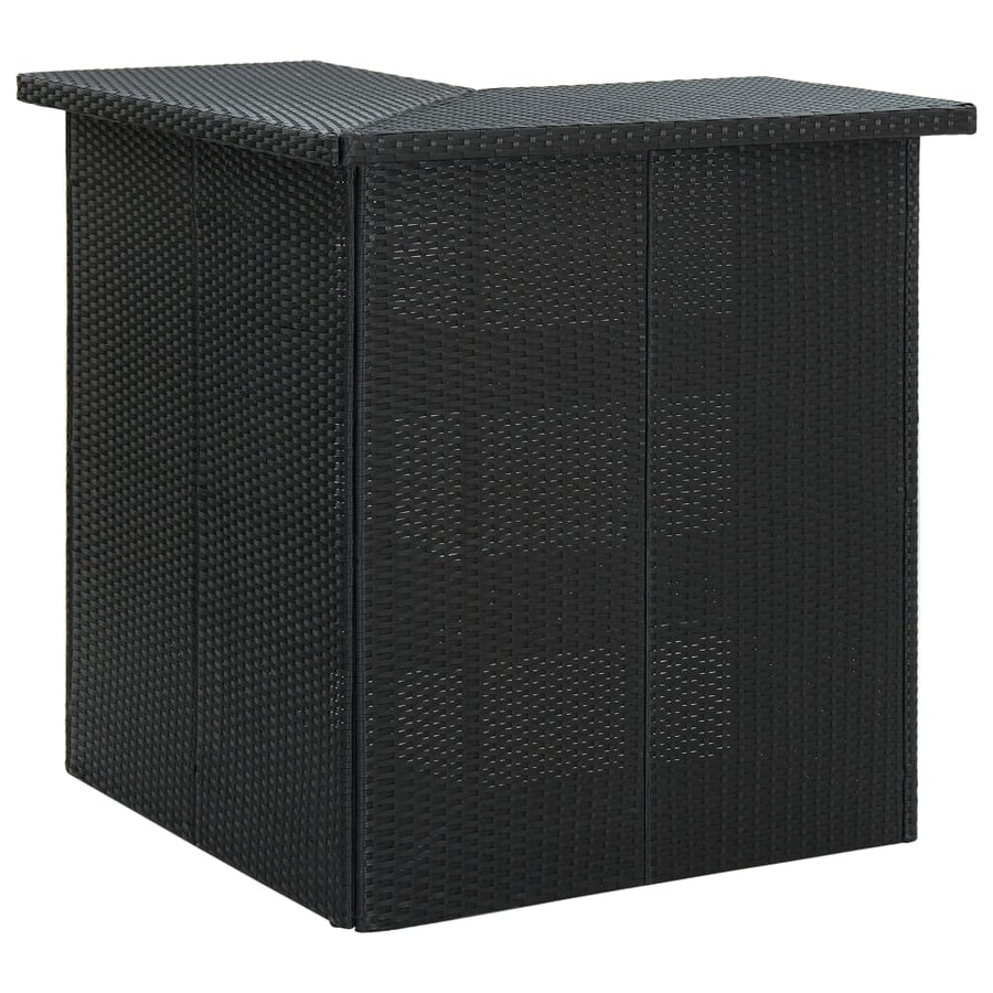 4-Delige Tuinbarset Met Kussens Poly Rattan 3