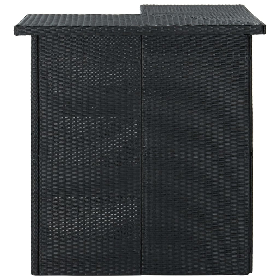 4-Delige Tuinbarset Met Kussens Poly Rattan 3