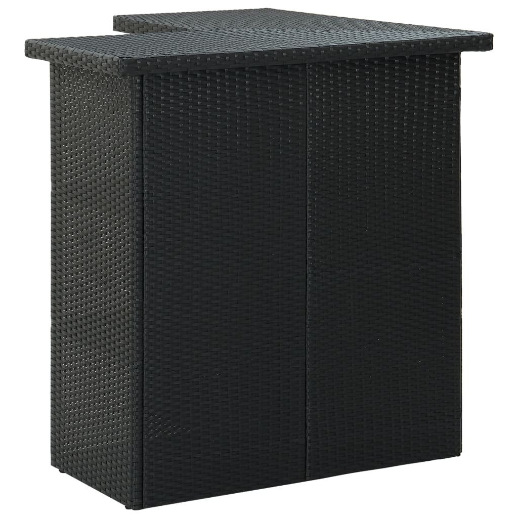 4-Delige Tuinbarset Met Kussens Poly Rattan 3