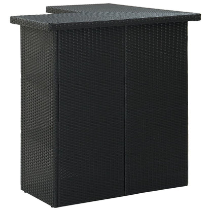 4-Delige Tuinbarset Met Kussens Poly Rattan 3