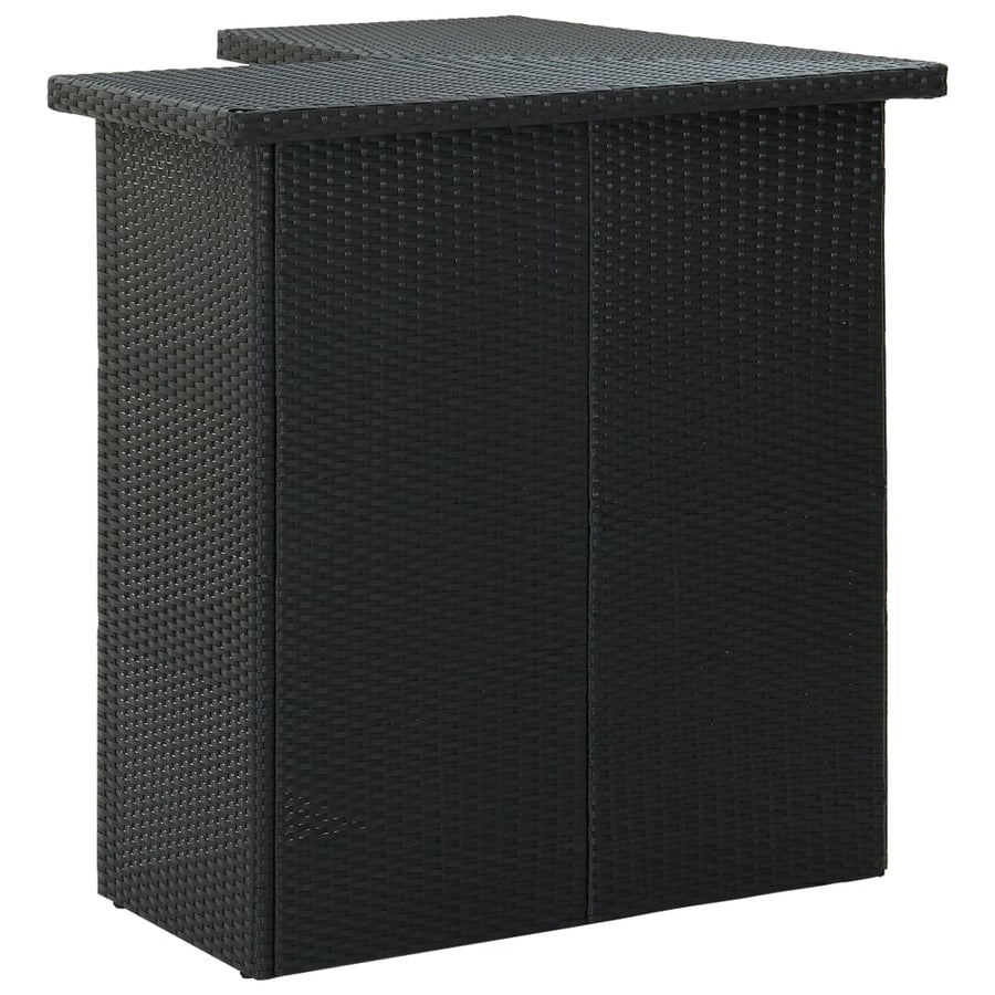 4-Delige Tuinbarset Met Kussens Poly Rattan 3