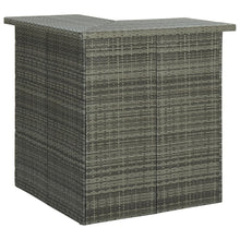 -Delige Tuinbarset Met Kussens Poly Rattan 8 Grijs