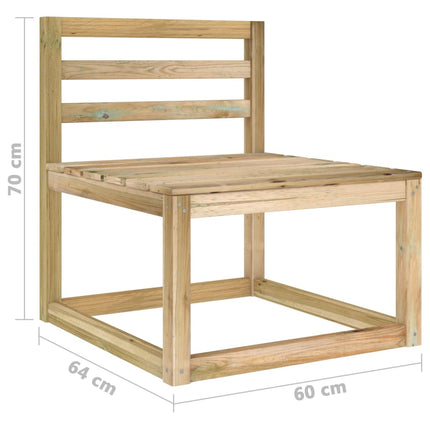 6-Delige Loungeset Met Wijnrode Kussens Wijnrood 1 4x hoek + midden + Tafel