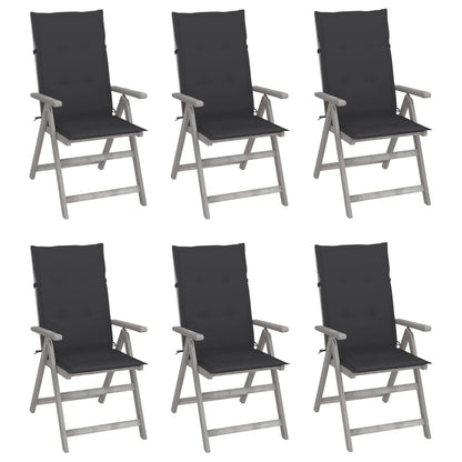 Tuinstoelen Verstelbaar Met Kussens Massief Acaciahout 6