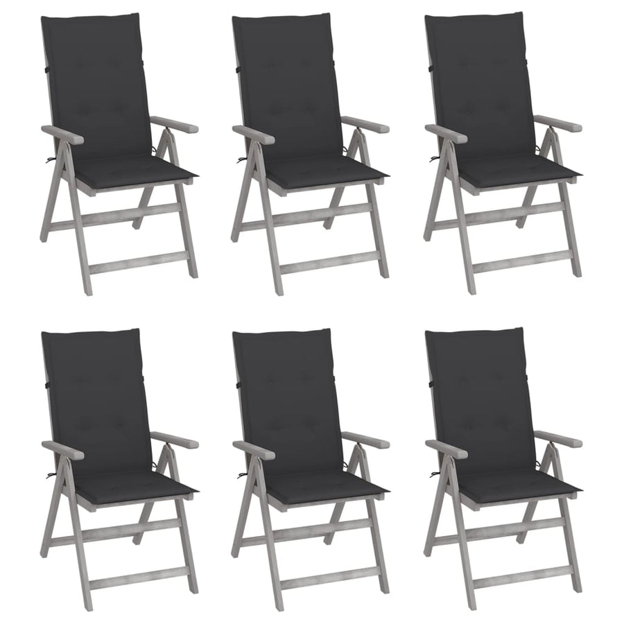 Tuinstoelen Verstelbaar Met Kussens Massief Acaciahout 6